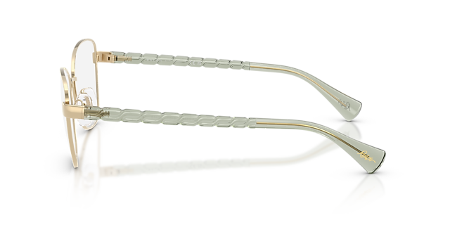 RA6064 Shiny Pale Gold MetalEyeglass Frames for Glasses Direct, Side View