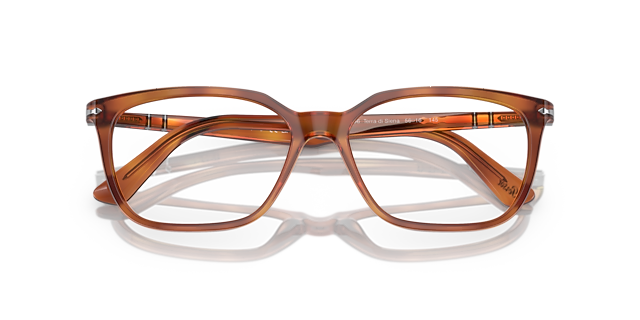PO3298V Terra Di Siena AcetateEyeglass Frames for Glasses Direct, Closed View