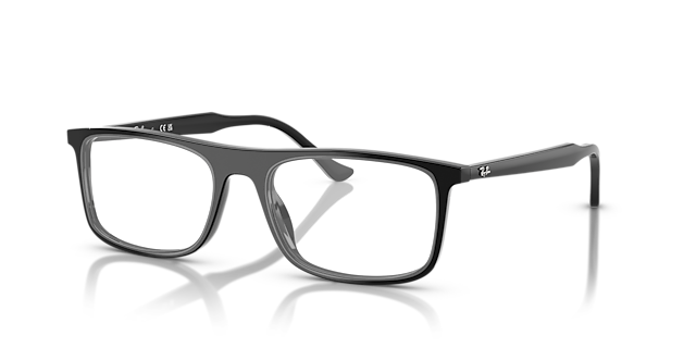 RB5440 Black AcetateEyeglass Frames for Glasses Direct, Angle View