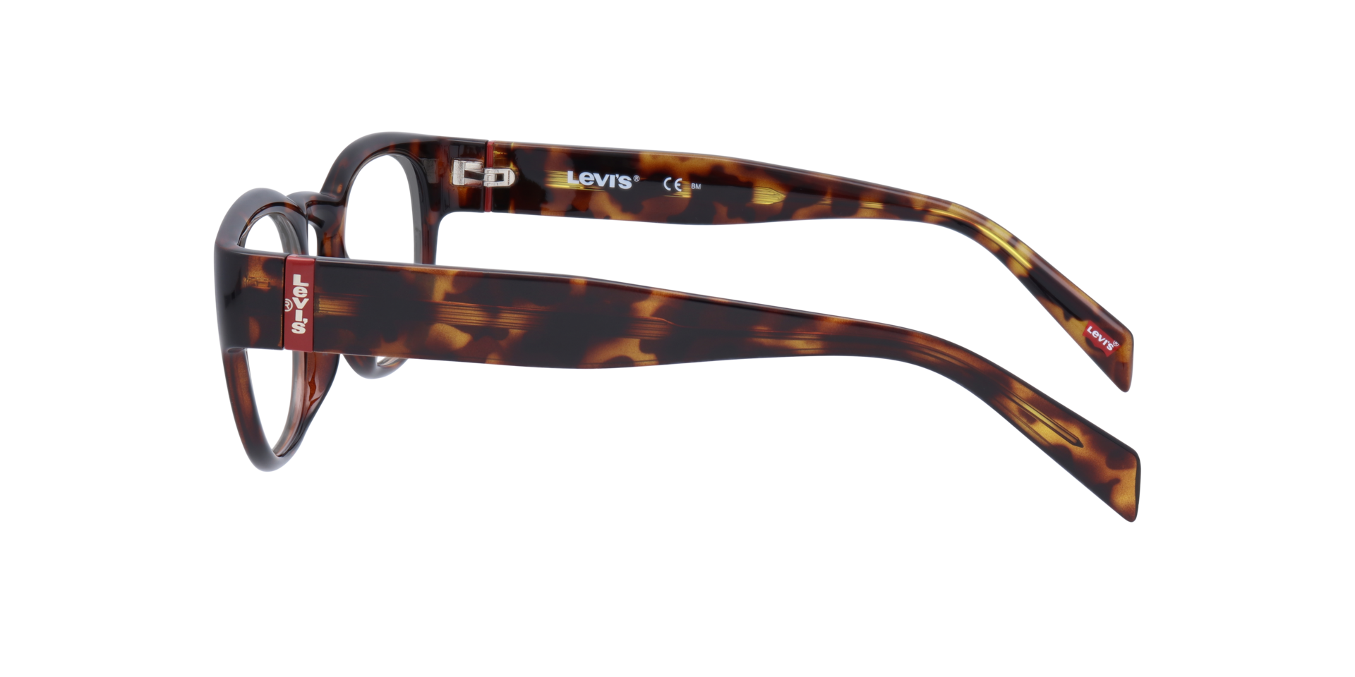 LV 1048 Tortoise PlasticEyeglass Frames for Glasses Direct, Side View