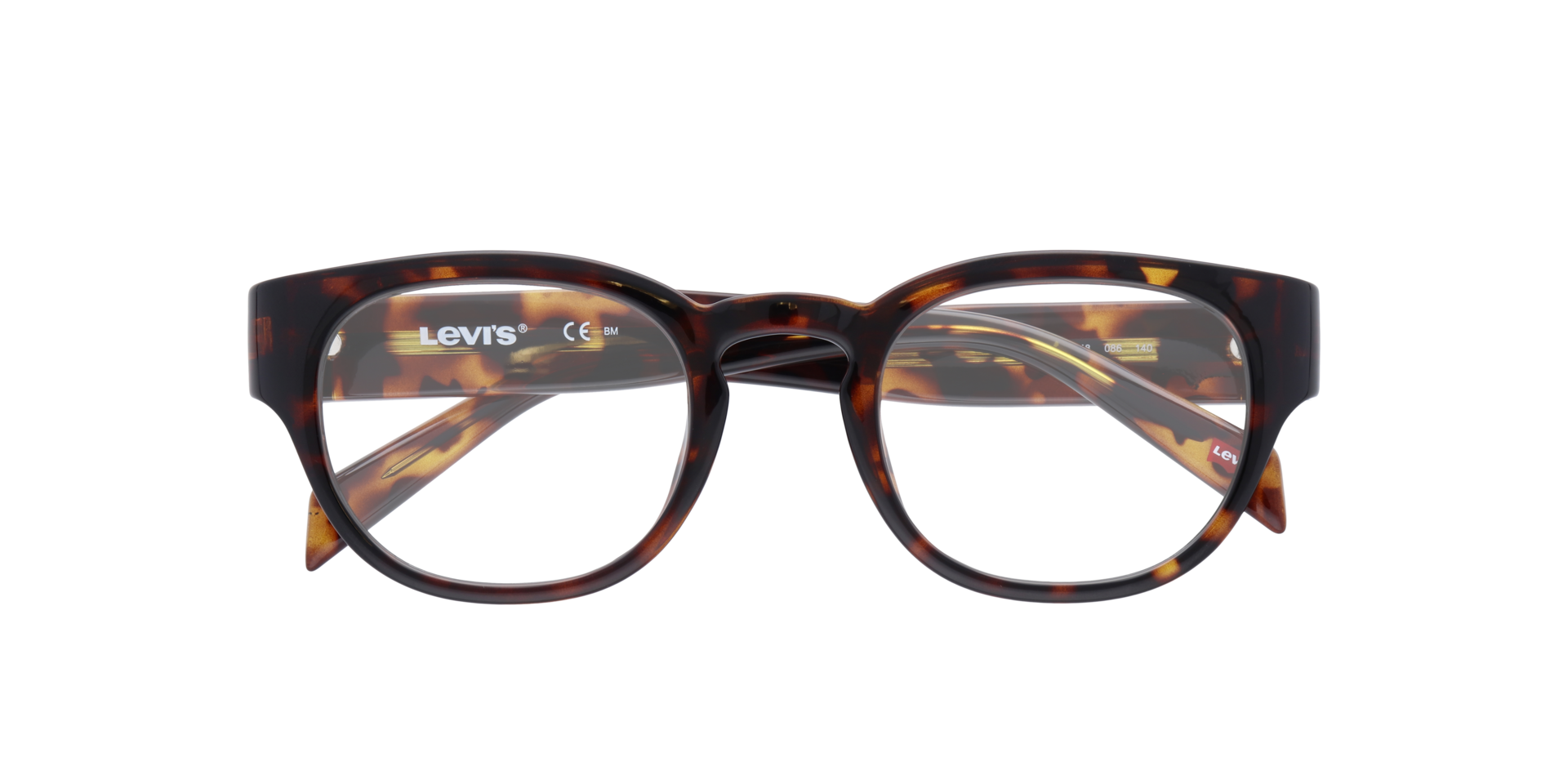 LV 1048 Tortoise PlasticEyeglass Frames for Glasses Direct, Closed View