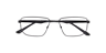 Nb4190 Black MetalEyeglass Frames for Glasses Direct, Closed View