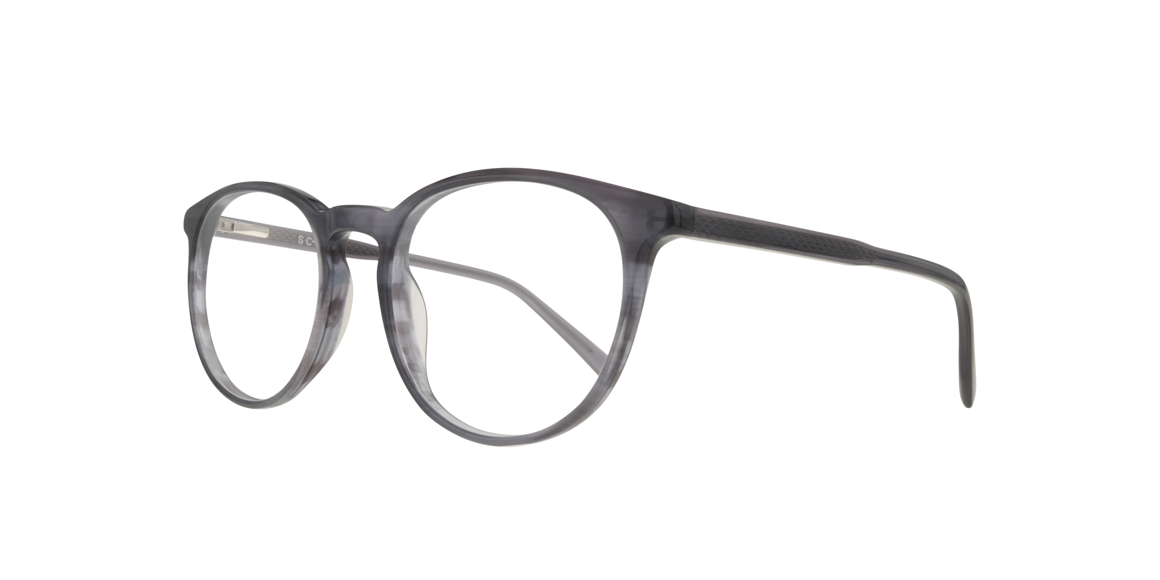 Lester Blue AcetateEyeglass Frames for Glasses Direct, Angle View