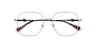 Cumai Gunmetal MetalEyeglass Frames for Glasses Direct, Closed View