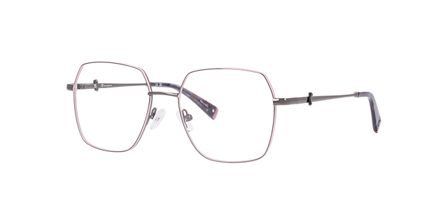 Cumai Gunmetal MetalEyeglass Frames for Glasses Direct, Angle View
