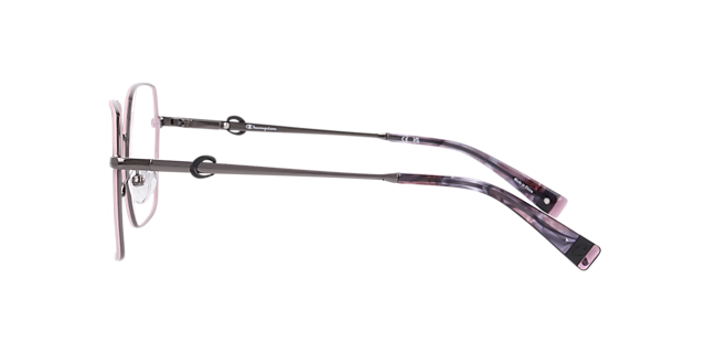 Cumai Gunmetal MetalEyeglass Frames for Glasses Direct, Side View