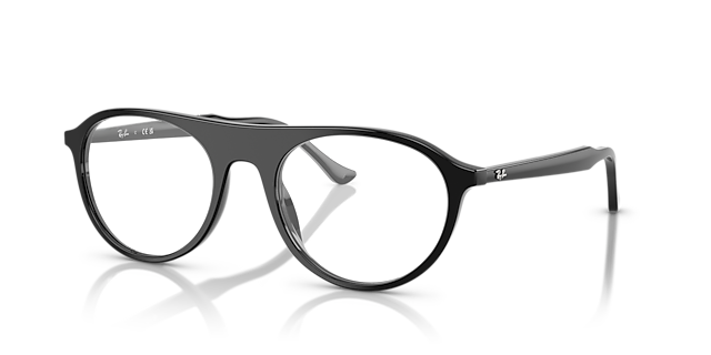 RB5441 Black AcetateEyeglass Frames for Glasses Direct, Angle View