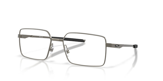 Foil SQ Matte Gunmetal MetalEyeglass Frames for Glasses Direct, Angle View