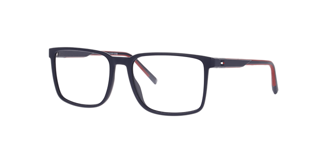 TH 2282 Blue Red PlasticEyeglass Frames for Glasses Direct, Angle View