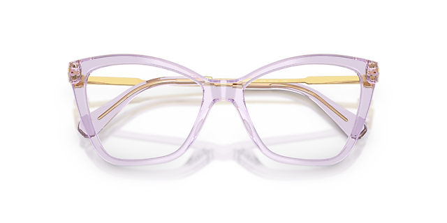 SK2051 Transparent Lilac AcetateEyeglass Frames for Glasses Direct, Closed View
