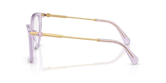 SK2051 Transparent Lilac AcetateEyeglass Frames for Glasses Direct, Side View