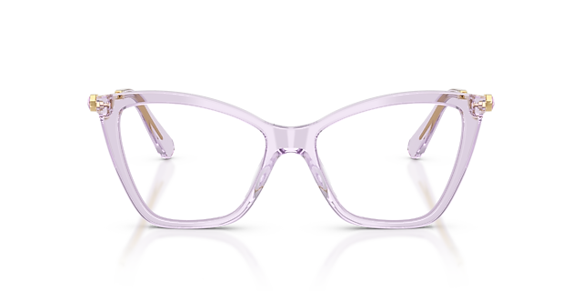 SK2051 Transparent Lilac AcetateEyeglass Frames for Glasses Direct, Front View
