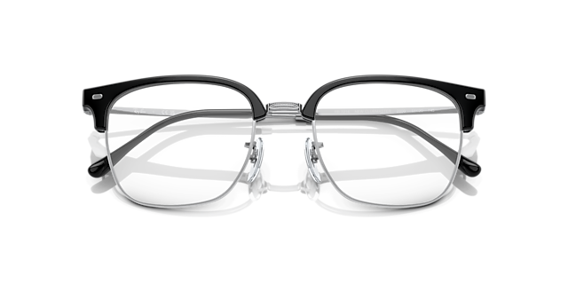 RB7216 Black On Silver PlasticEyeglass Frames for Glasses Direct, Closed View