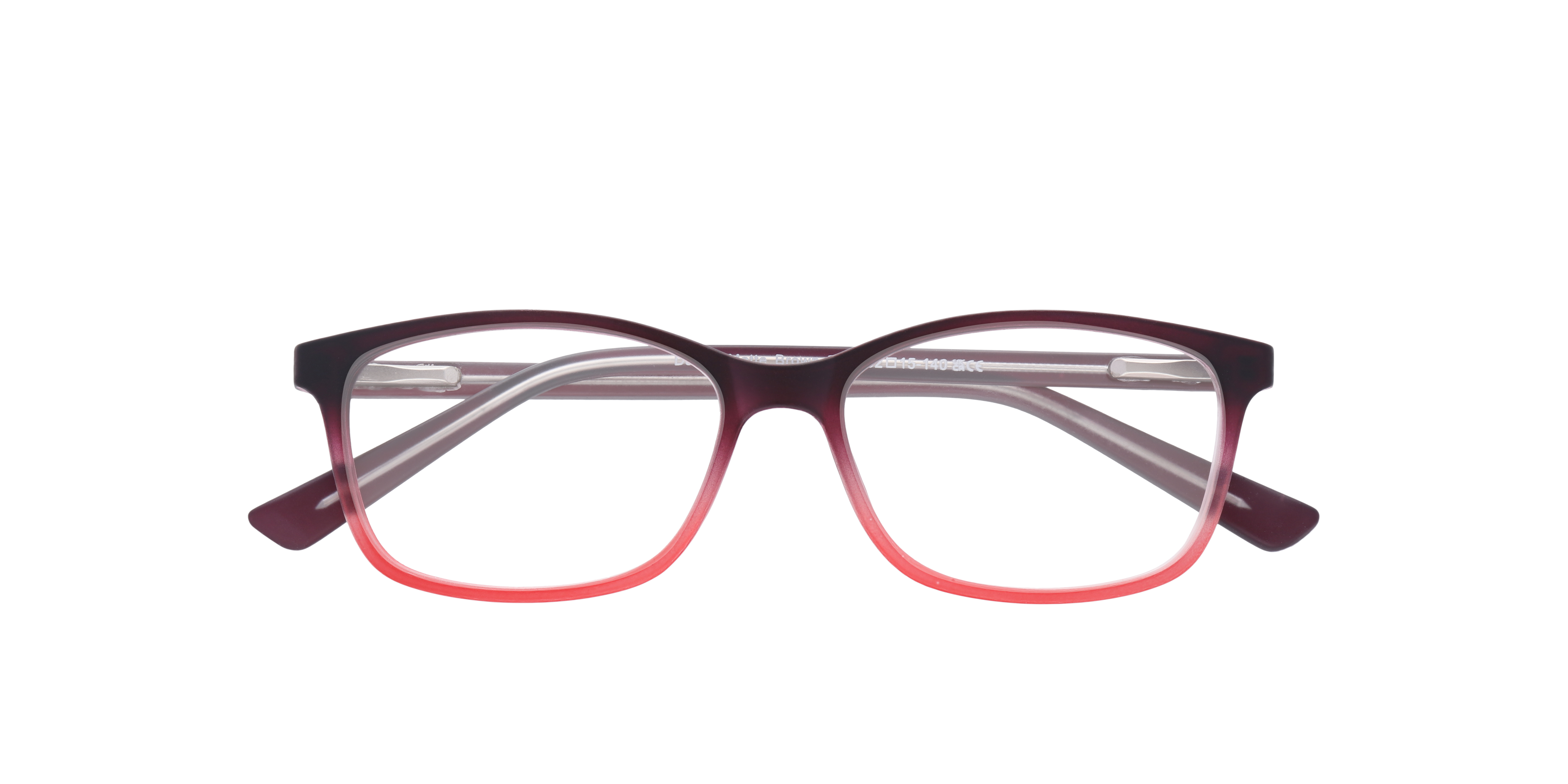 Dakari Matte Brown Pink PlasticEyeglass Frames for Glasses Direct, Closed View