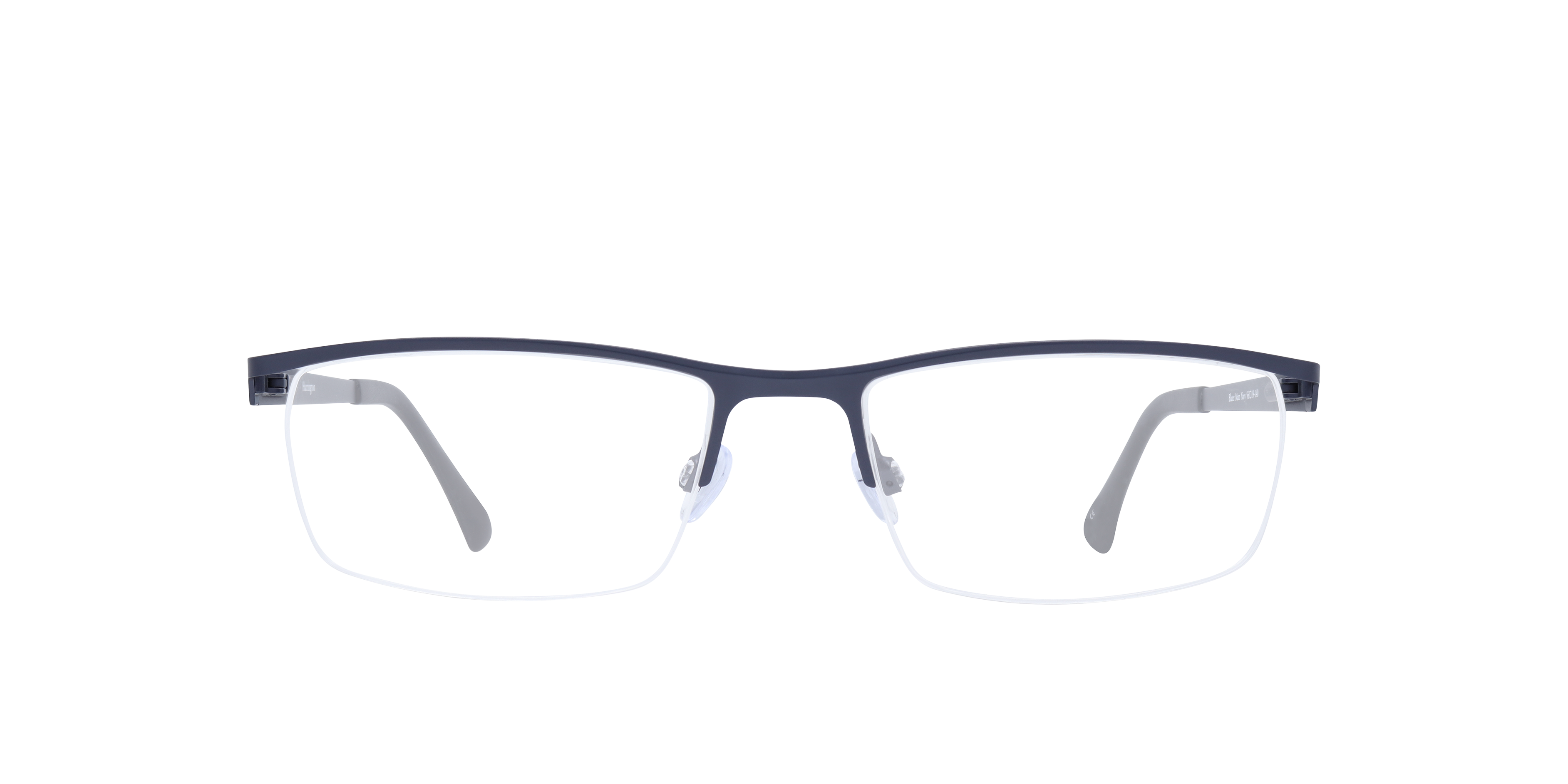 Blazer Matte Navy MetalEyeglass Frames for Glasses Direct, Front View