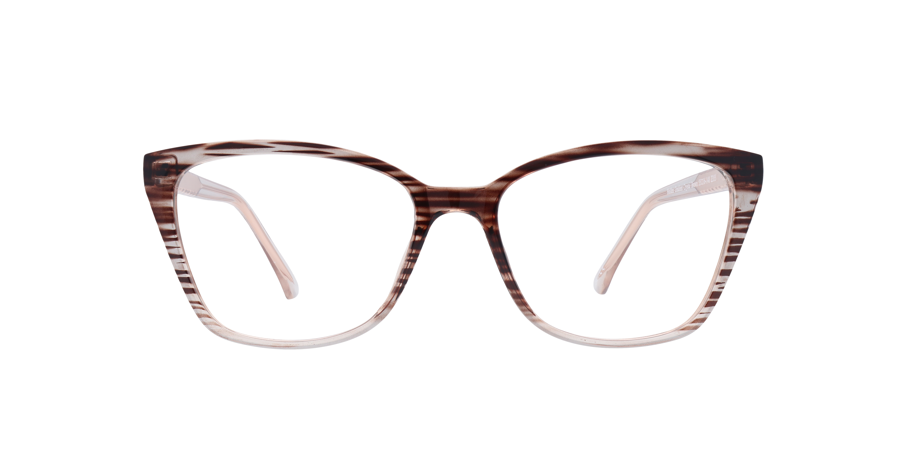 Holden Gradient Crystal Brown PlasticEyeglass Frames for Glasses Direct, Front View