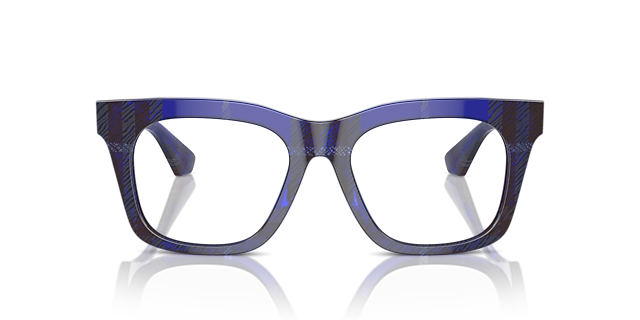 BE2407 Check Blue AcetateEyeglass Frames for Glasses Direct, Front View