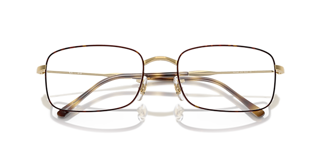 RB3746V Havana On Gold MetalEyeglass Frames for Glasses Direct, Closed View