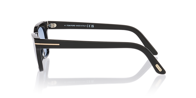 Penn-02 Black Shiny AcetateSunglass Frames for Glasses Direct, Side View