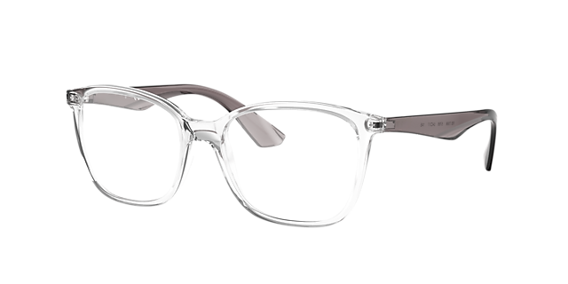 RB7066 Transparent PlasticEyeglass Frames for Glasses Direct, Angle View