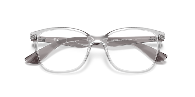 RB7066 Transparent PlasticEyeglass Frames for Glasses Direct, Closed View