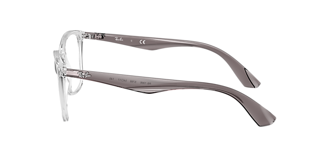 RB7066 Transparent PlasticEyeglass Frames for Glasses Direct, Side View