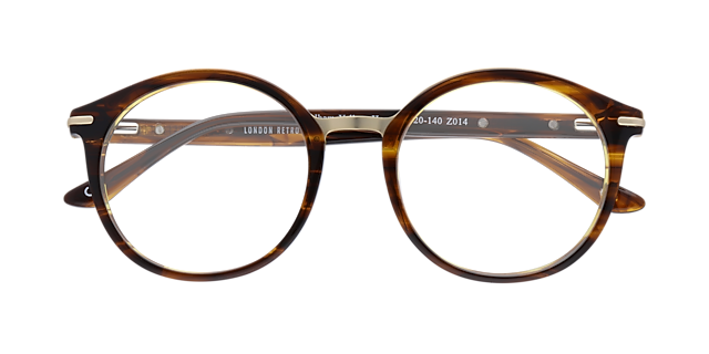 Fulham Yellow Horn AcetateEyeglass Frames for Glasses Direct, Closed View