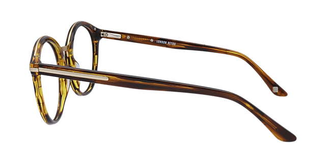 Fulham Yellow Horn AcetateEyeglass Frames for Glasses Direct, Side View
