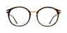 Fulham Yellow Horn AcetateEyeglass Frames for Glasses Direct, Front View