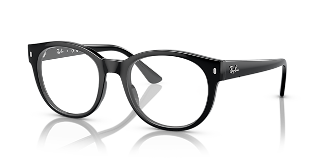 RB7227 Black PlasticEyeglass Frames for Glasses Direct, Angle View