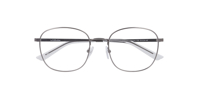 Mckenna Gunmetal MetalEyeglass Frames for Glasses Direct, Closed View