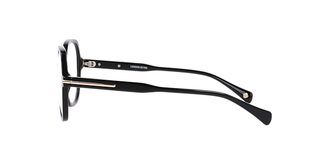 Marble Arch Black AcetateEyeglass Frames for Glasses Direct, Side View