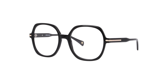 Marble Arch Black AcetateEyeglass Frames for Glasses Direct, Angle View
