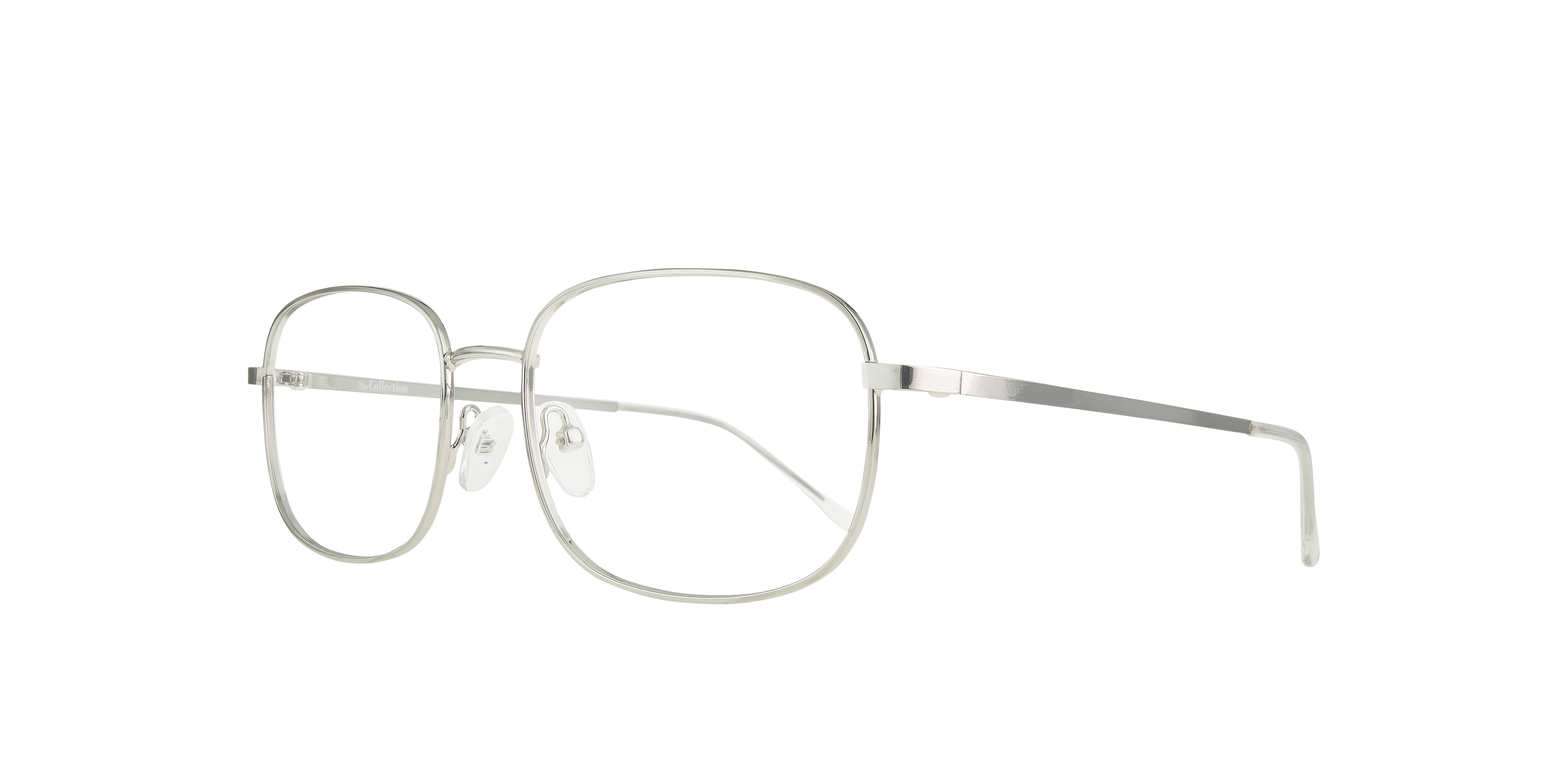 Lacy Silver & Crystal MetalEyeglass Frames for Glasses Direct, Angle View