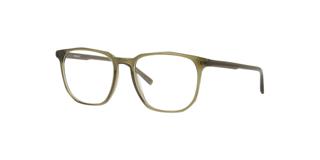 Milton Crystal Khaki AcetateEyeglass Frames for Glasses Direct, Angle View