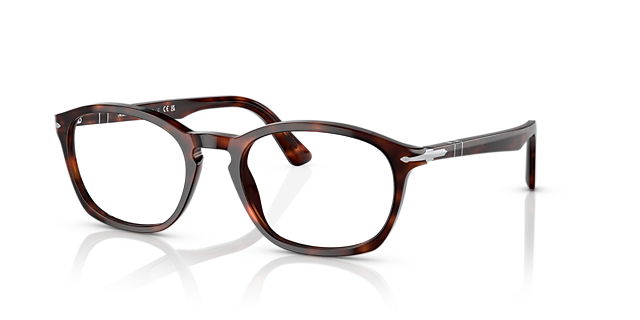 PO3303V Havana AcetateEyeglass Frames for Glasses Direct, Angle View