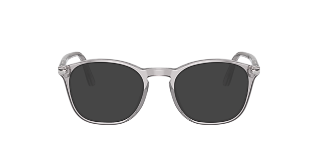 PO3007V Transparent Grey AcetateEyeglass Frames for Glasses Direct, with Tinted Lenses