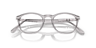 PO3007V Transparent Grey AcetateEyeglass Frames for Glasses Direct, Closed View