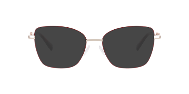 Cubea Burgundy MetalEyeglass Frames for Glasses Direct, with Tinted Lenses