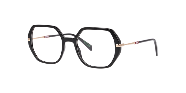 LV 1085 Black PlasticEyeglass Frames for Glasses Direct, Angle View