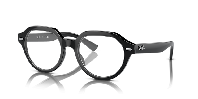 RB7214 Black PlasticEyeglass Frames for Glasses Direct, Angle View