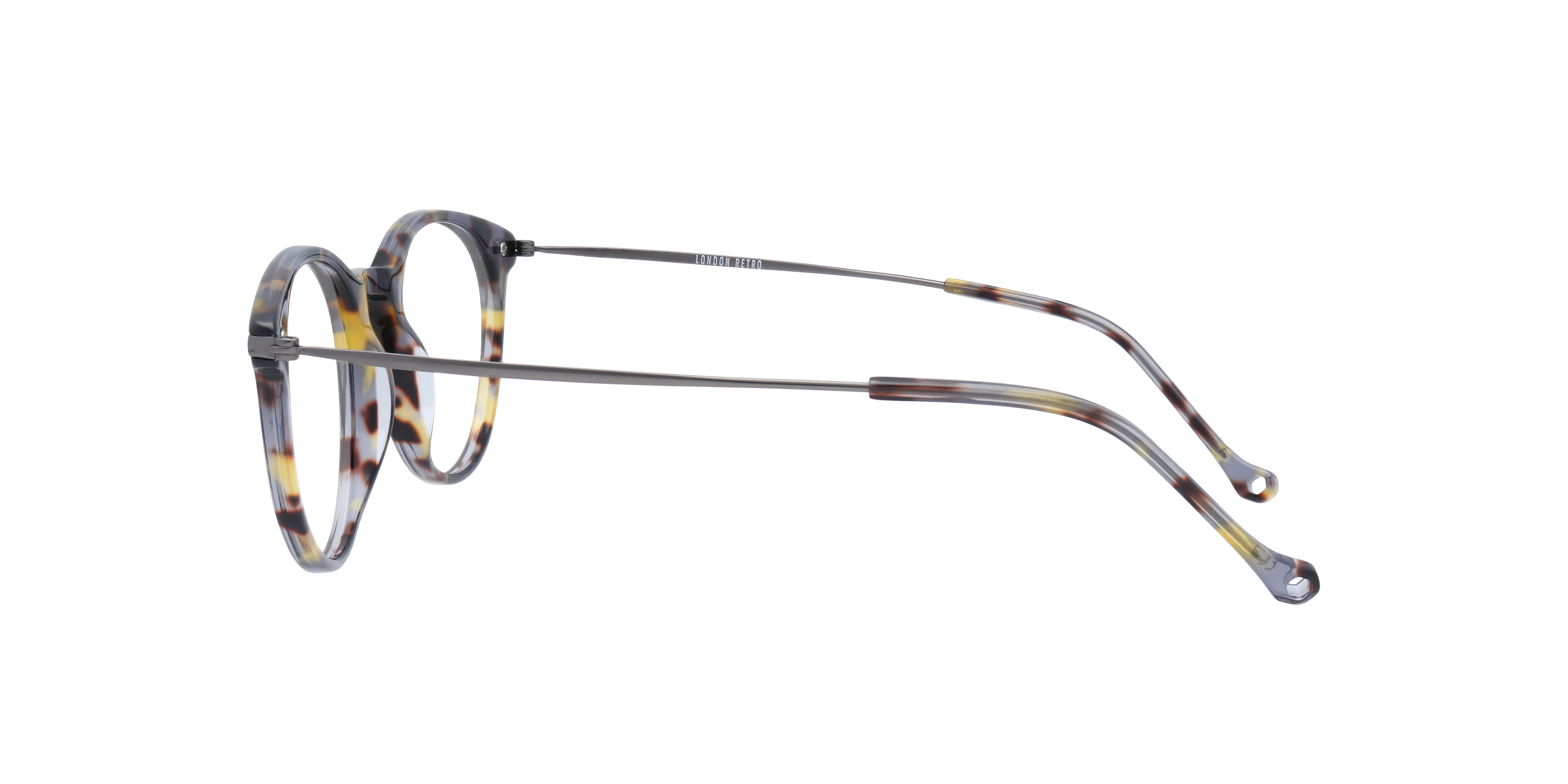 Albion Grey Havana AcetateEyeglass Frames for Glasses Direct, Side View