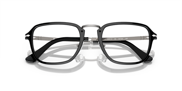 PO3331V Black AcetateEyeglass Frames for Glasses Direct, Closed View