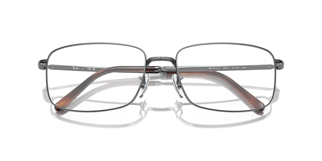RB3717V Gunmetal MetalEyeglass Frames for Glasses Direct, Closed View