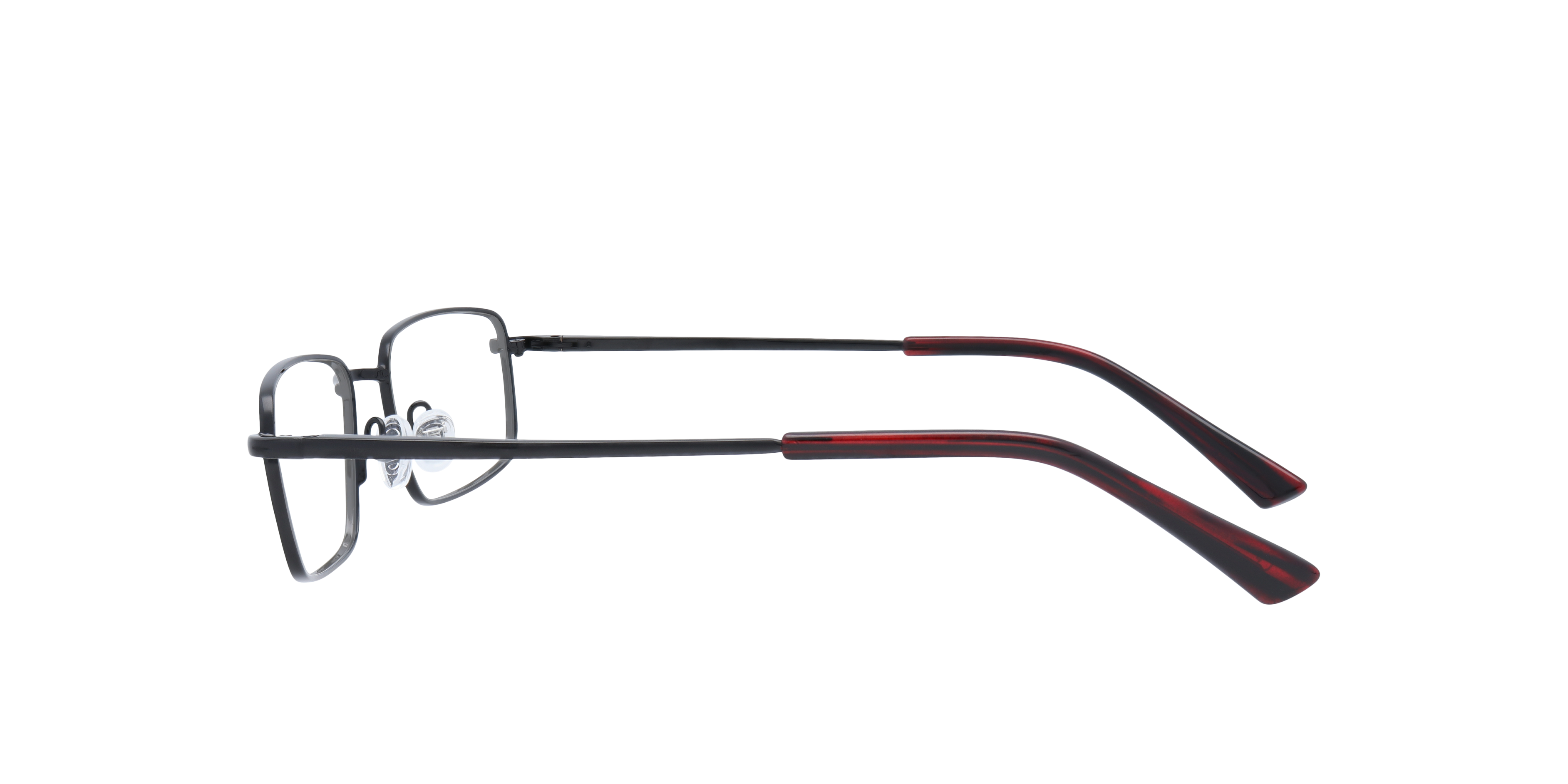 Ellis Black MetalEyeglass Frames for Glasses Direct, Side View