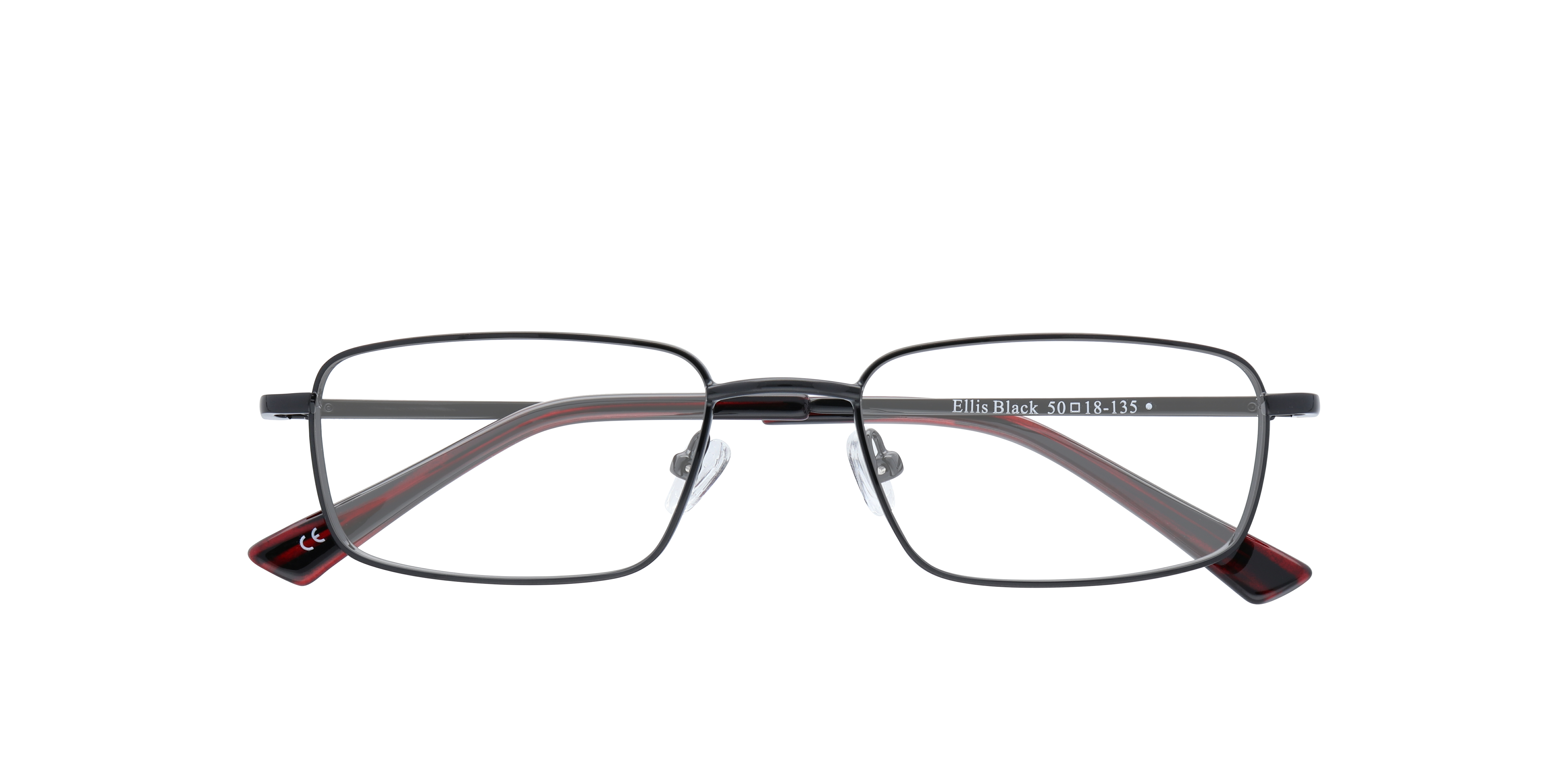 Ellis Black MetalEyeglass Frames for Glasses Direct, Closed View