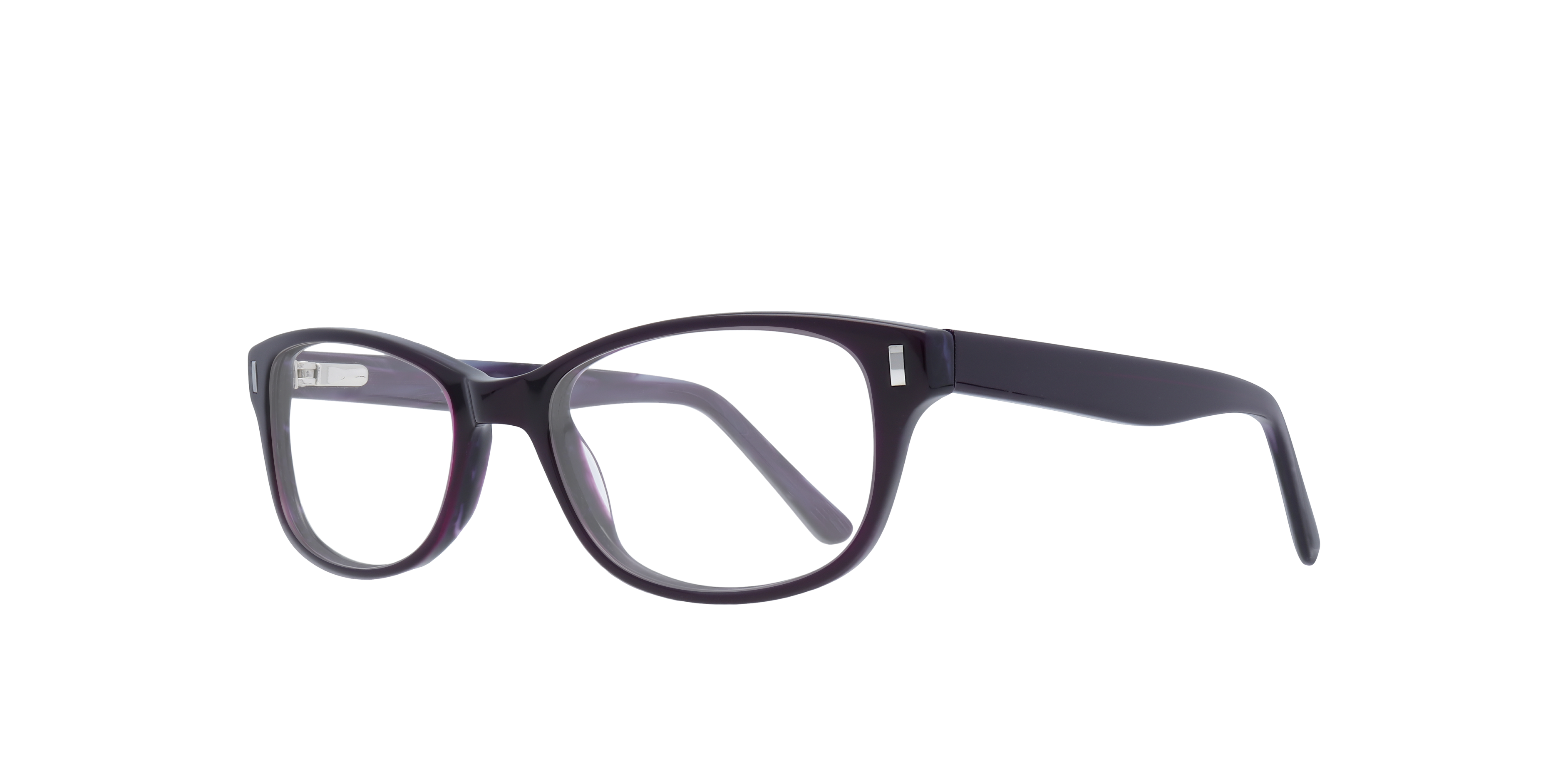 Addison Purple AcetateSunglass Frames for Glasses Direct, Angle View