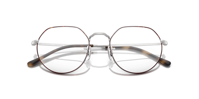 RB6465 Matte Havana On Matte Silver MetalEyeglass Frames for Glasses Direct, Closed View