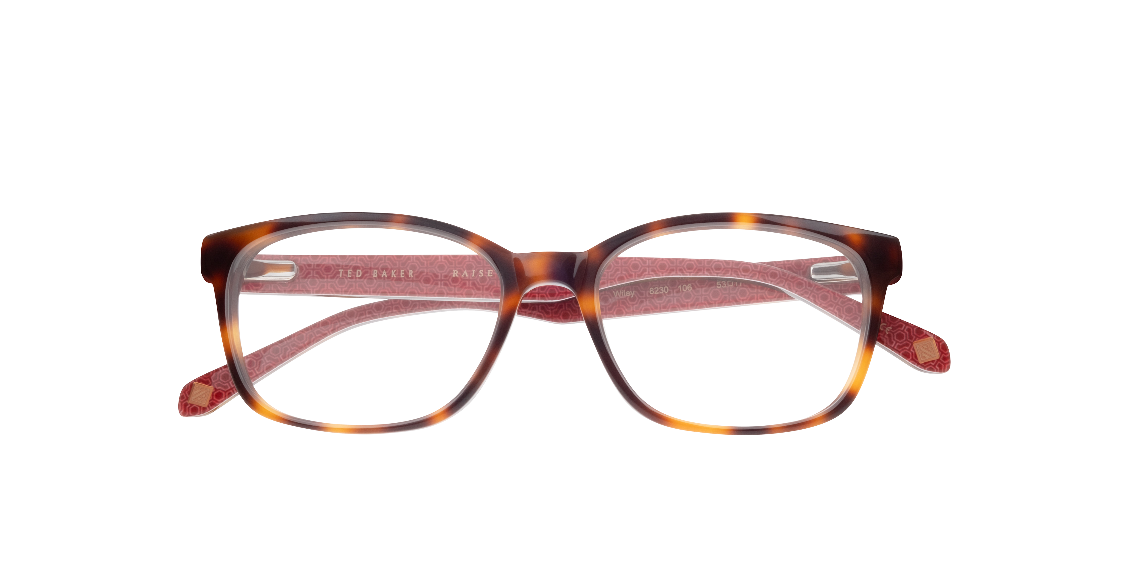 TB8230 Brown AcetateEyeglass Frames for Glasses Direct, Closed View