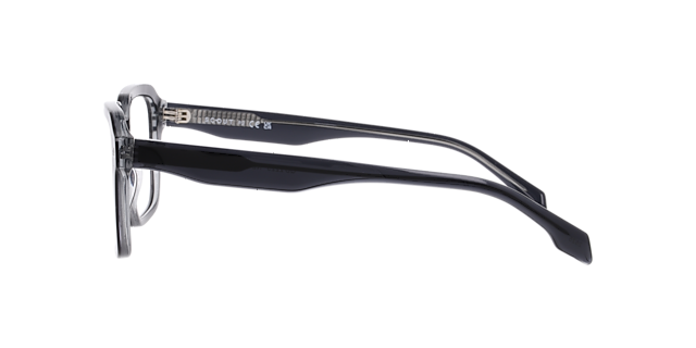 Neo Bilayer Black & Crystal Grey AcetateEyeglass Frames for Glasses Direct, Side View